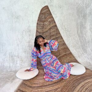 Colorful Women's Maxi Dress